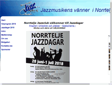 Tablet Screenshot of norrteljejazzclub.se